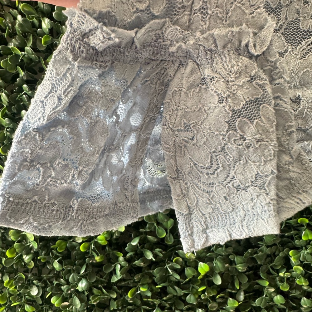 FREE PEOPLE Sheer Lace Flared Long Sleeve Top - Picture 10 of 11
